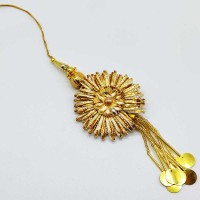 Fancy Golden Lumba Rakhi