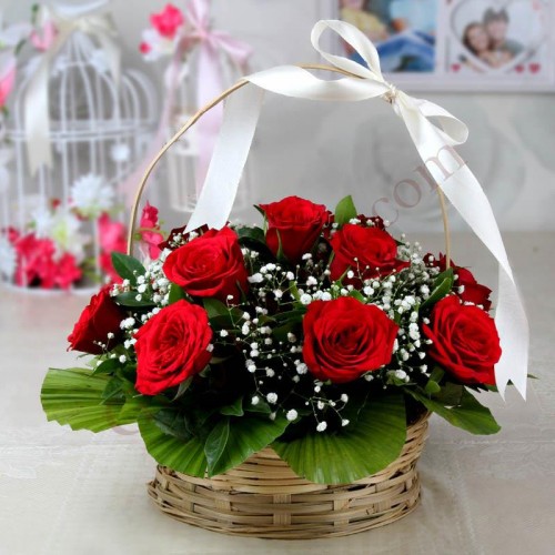 Pure Love Rose Basket