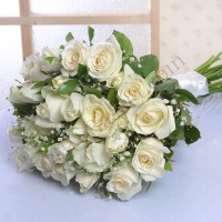 Classic 25 White Roses Bunch