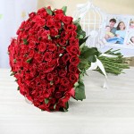 Passionate Love A Bunch of 100 Red Roses