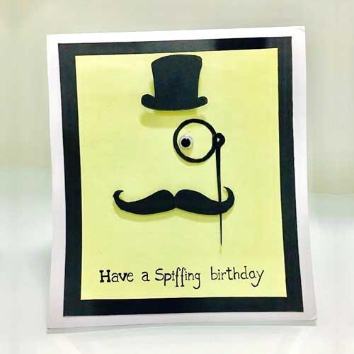 Burgher Theme Happy Birthday Card 