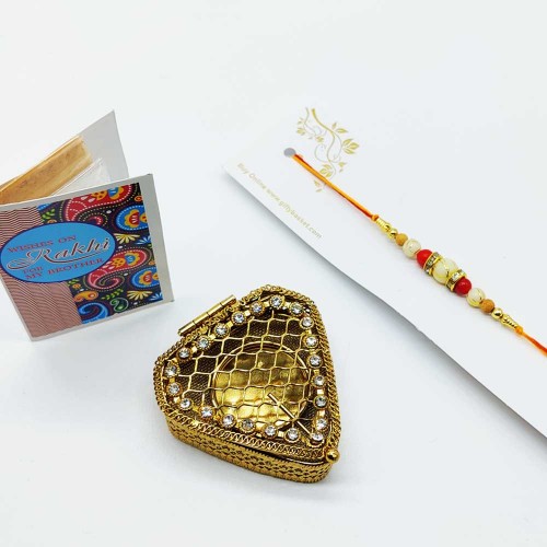 Stunning Golden Diamond Pooja Box