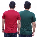 Red Green Round Neck T-Shirt