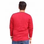 Red Round Neck Full Sleeve T-Shirt