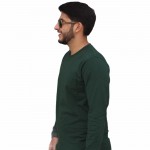 Green Round Neck Full Sleeve T-Shirt